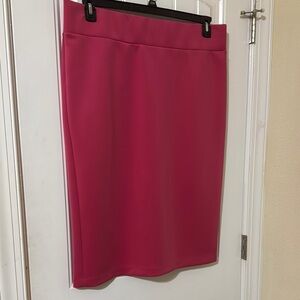 Eloquii Pink Pencil Skirt Knee-Length Cocktail